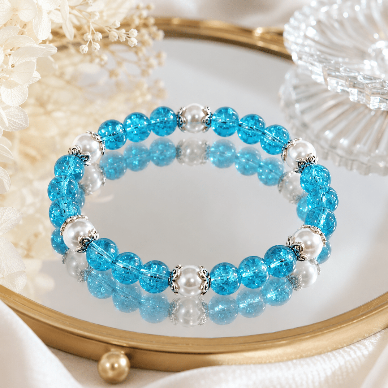 Handmade Bohemian Natural Stone Beaded Bracelet